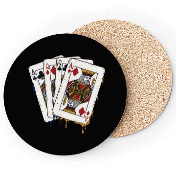 Discover poker cards spades hand Coasters