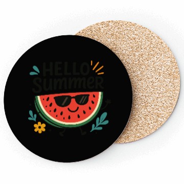 Discover Hello Summer Watermelon Fun Coasters