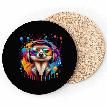 Discover Meerkish Beats Colorful Coasters