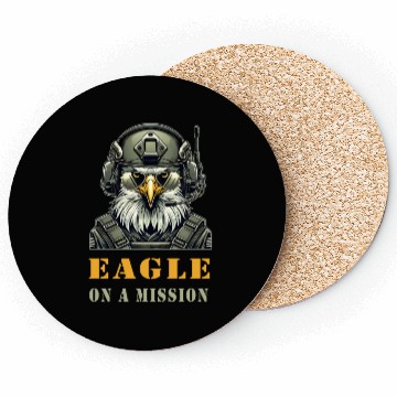 Discover Military Eagle In Mission Coasters