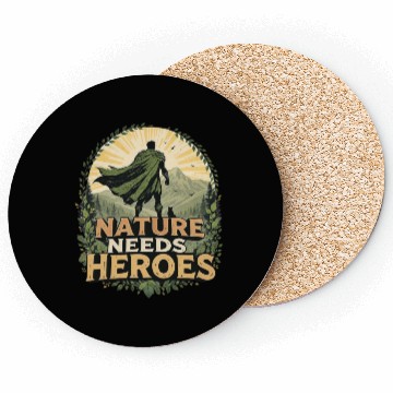 Discover Nature Needs Heroes Coasters