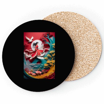 Discover Crimson Warrior Coasters