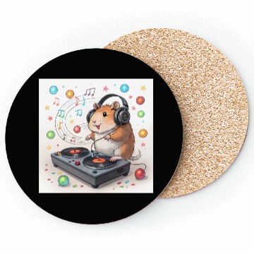 Discover DJ Hamster – Tiny Paws, Big Beats! Coasters