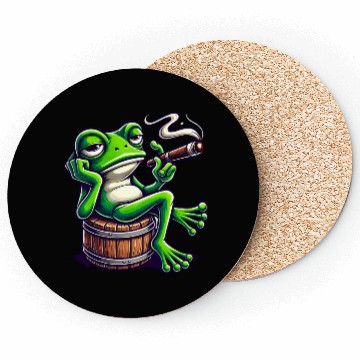 Discover Chill Frog With Cigar Coasters