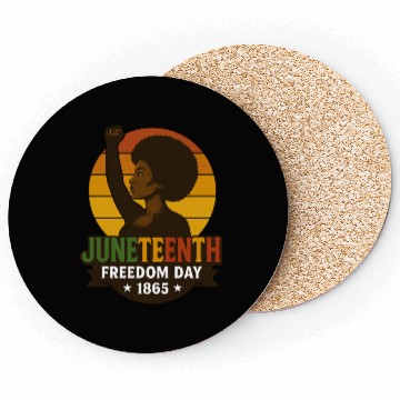 Discover Juneteenth Freedom Day 1865 Black History Pride Coasters