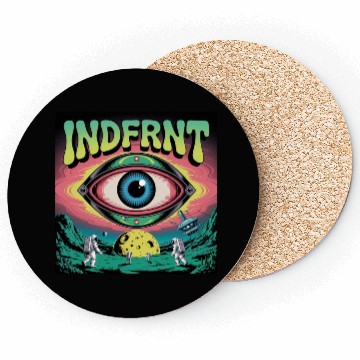 Discover Psychedelic Space Eye – Trippy Cosmic Poster Art Coasters