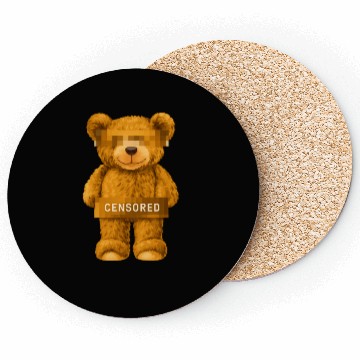 Discover Censored Teddy Bear Coasters