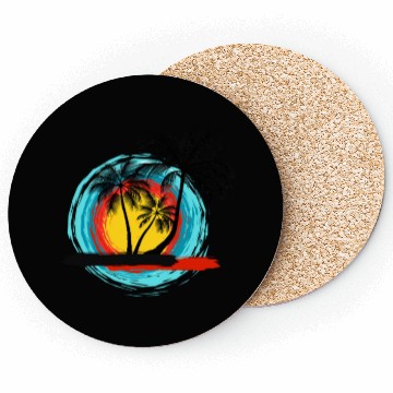 Discover Hello summer paradise on Men's Premium Coasters