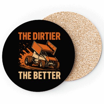 Discover Sprint Car Racing Dirt Track Speed Oval Race Coasters