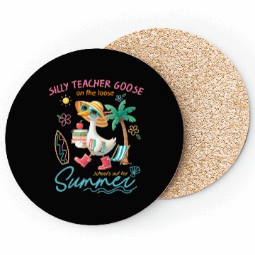 Discover Teacher Silly Teacher Goose Coasters