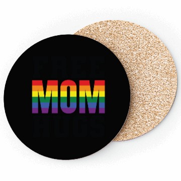 Discover Free Mom Hugs LGBT Gay Coasters