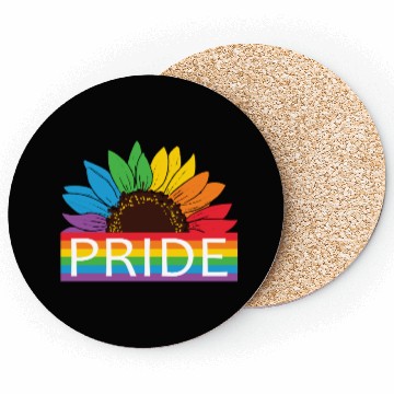 Discover Pride Sunflower Gay Coasters