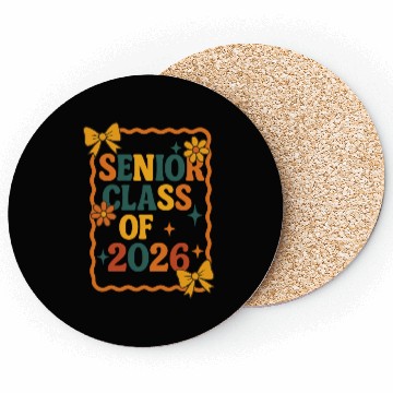 Discover Senior Class of 2026 Back to School Coasters
