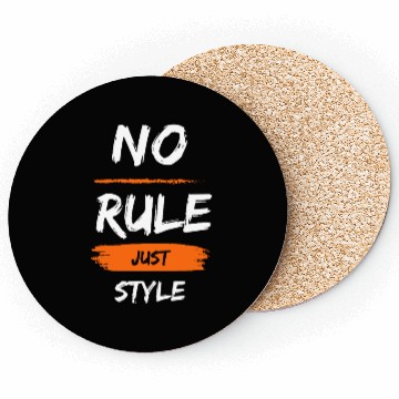 Discover No Rule Just Style – Bold Youth Streetwear Coasters