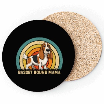 Discover Basset Hound Mama Dog Design Coasters