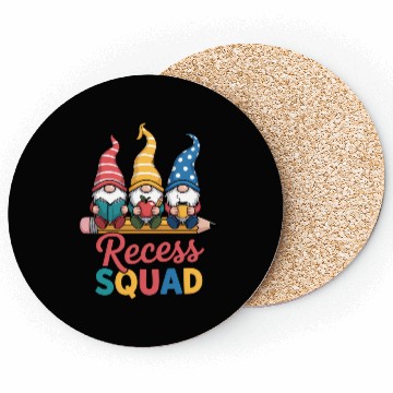 Discover Recess Squad Teacher Para Playground Student Coasters