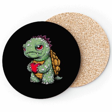 Discover Turtle with heart Coasters