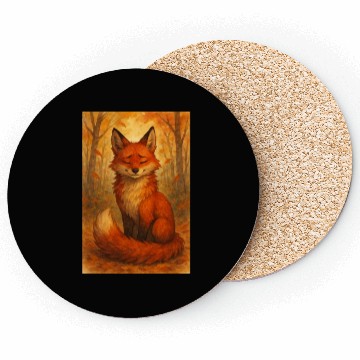 Discover Autumn Serenity Fox Coasters