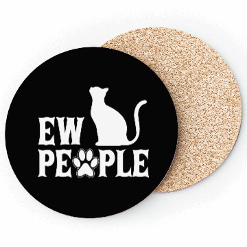 Discover Ew People Retro Cat Funny Coasters