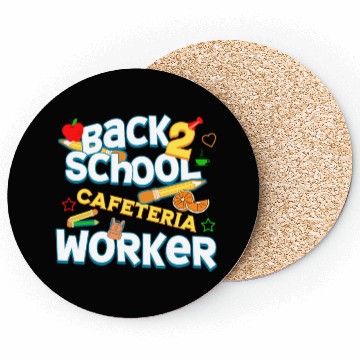 Discover Back To School Cafeteria Worker Proud Lunch Lady Coasters