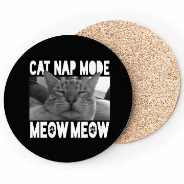 Discover Cute Sleeping Kitty - Meow Meow Coasters