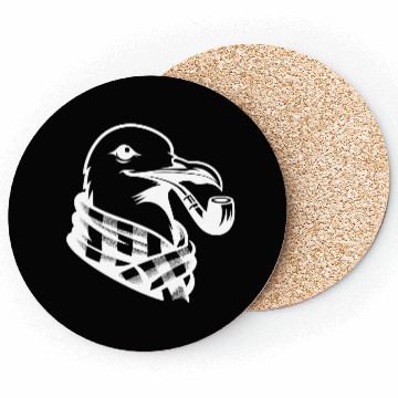 Discover Nordic Seagull Art With Sailor Flair Coasters