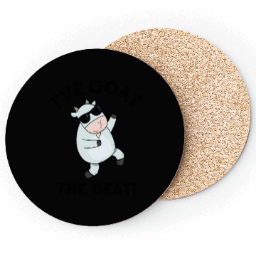 Discover I've Goat The Beat Funny Animal Pun Coasters