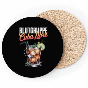 Discover Blutgruppe Cuba Libre Cocktail Bartender Coasters