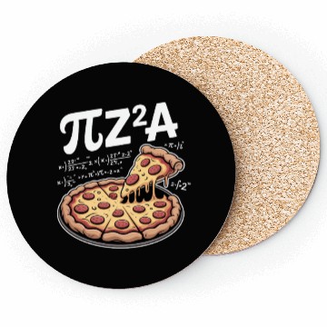 Discover Math Time With Pizza Pi Z²A Coasters