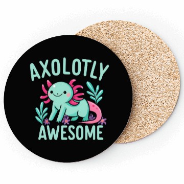 Discover Funny Cute Axolotl Pun Coasters for Animal Lovers