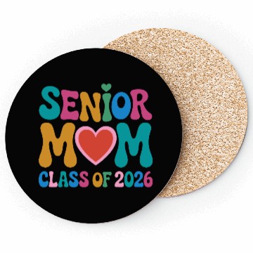 Discover Senior Mom Class of 2026 Celebration Design Coasters