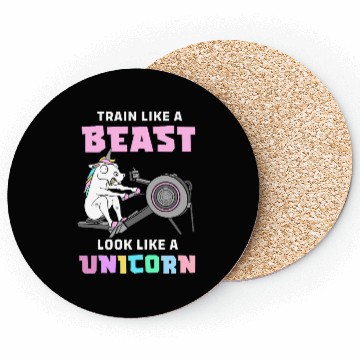 Discover Fitness Exercise Gym Unicorn Coasters
