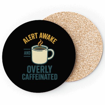 Discover Alarmed Coffee Enthusiast Design Coasters