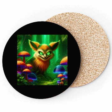Discover Demon Fox in Enchanted Forest – Fantasy Creature Coasters