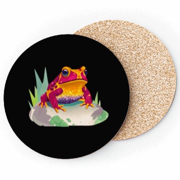 Discover Rainbow Frog Fiesta Coasters