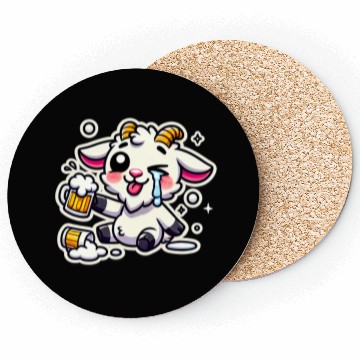 Discover Drunk Wasted Hangover Goat Coasters