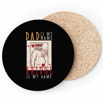 Discover Bridge Player Dad Coasters