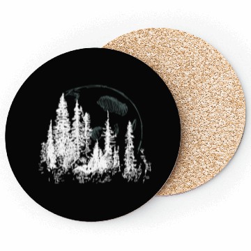 Discover Forest Moon – Lunar Light in the Wilderness Coasters
