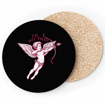 Discover Pink Cupid Valentine's Day Design Coasters