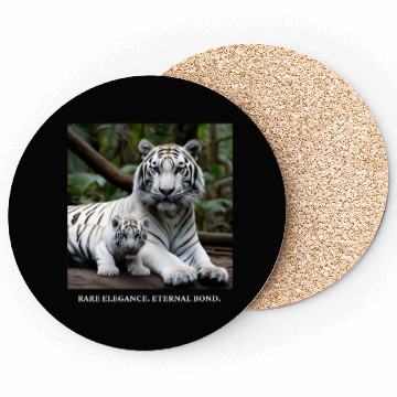 Discover White tigress and cub - Pride & Joy Coasters