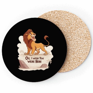 Discover Lonely Lion Longing Coasters