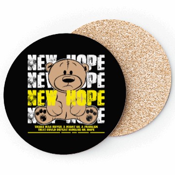 Discover New Hope No More Teddy Bear Coasters