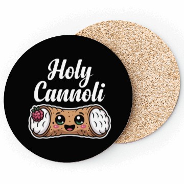 Discover Holy Cannoli Sicily Italian Pride Food Coasters