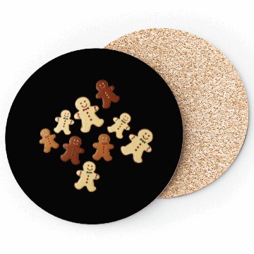 Discover Gingerbread Man Cookie Christmas Coasters