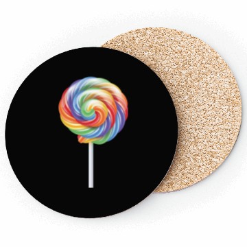 Discover Lollipop Rainbow Sucker Candy Costume Halloween Coasters