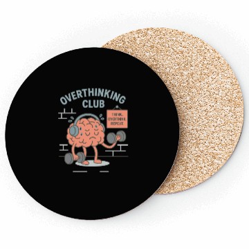 Discover Overthinking Club – Mental Gym Edition Coasters