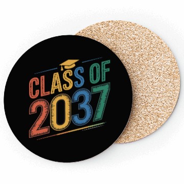 Discover Class of 2037 Grow With Me, Funny back to school Coasters