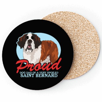 Discover Saint Bernard Dog Dad St. Bernhard Coasters