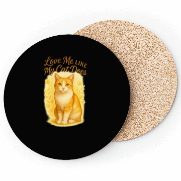 Discover Summer Cat Love Quote Coasters