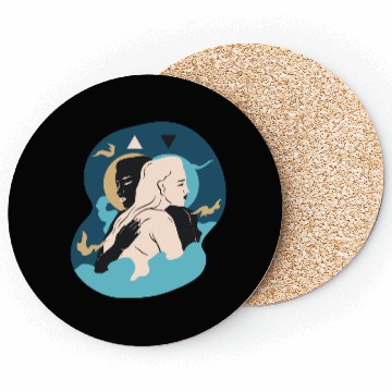 Discover Embrace – Abstract Connection Coasters